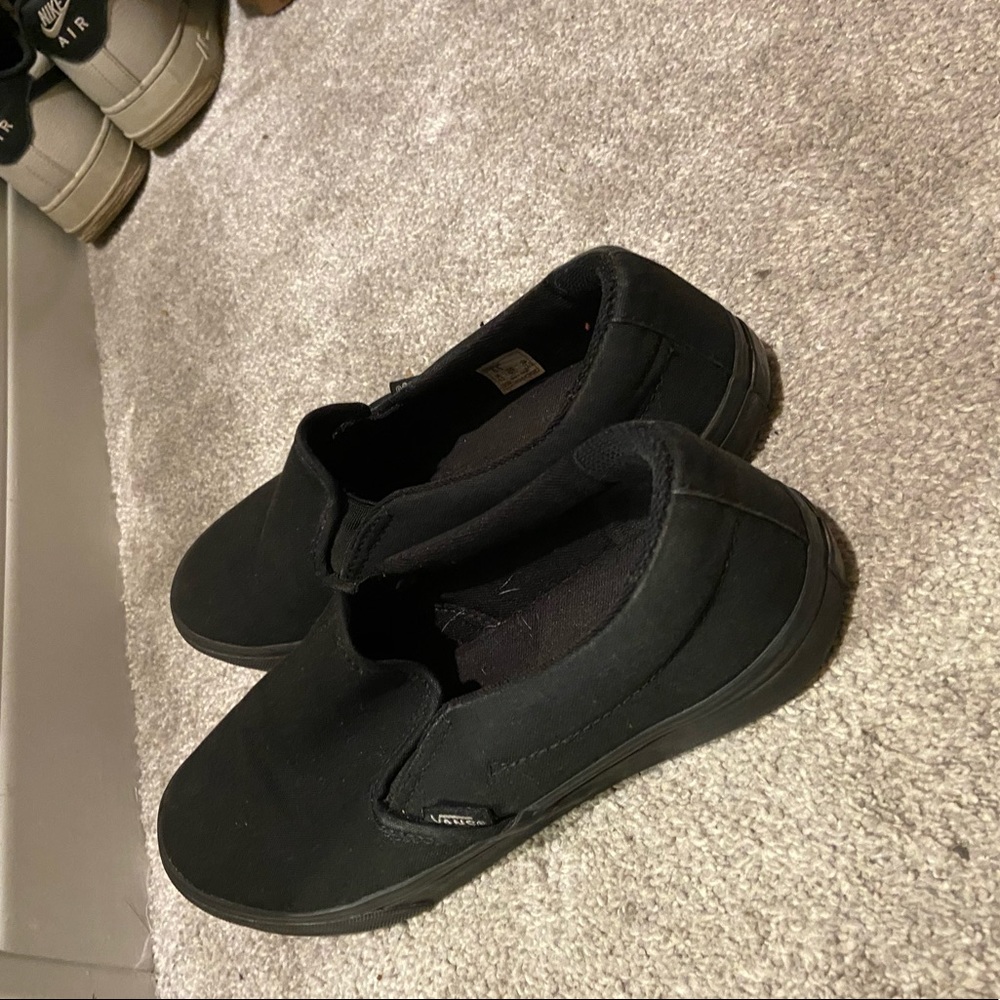 Black Slide on Vans